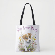 Mãe de Cachorro Jack Russell Floral