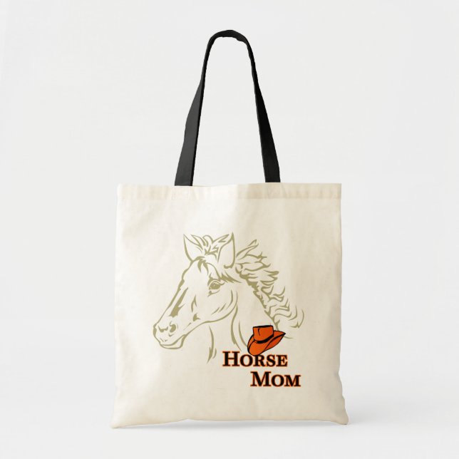 Bolsa Tote Mãe De Cavalo Com Saco De Chapéu (Frente)