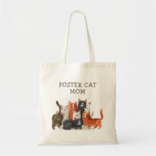 Bolsa Tote Mãe de Gato de Abrigo Personalizada Adorável