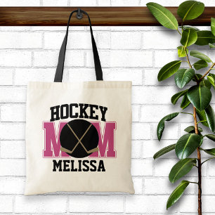 Bolsa Tote Mãe de Hóquei Personalizada (PINK)
