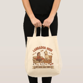 Bolsa Tote Mãe de Labrador Meu Chefe Tem Patas