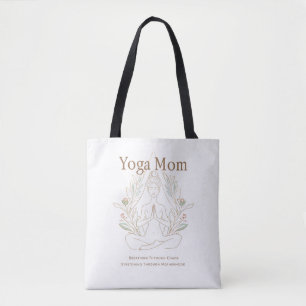 Bolsa Tote Mãe de Yoga Respirando Através da Maternidade