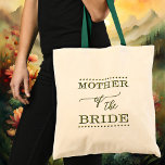 Bolsa Tote Mãe do Bag Verde do Bloco de Banda Verde<br><div class="desc">Um saco elegante com textos verdes estilizados com roteiro. Se você quiser,  você pode copiar colar o design na frente para trás também. Um belo presente para a mãe da noiva.</div>