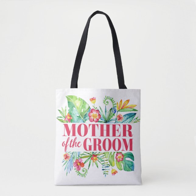 Bolsa Tote Mãe do Casamento de Destino Tropical (Frente)