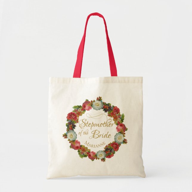Bolsa Tote Mãe do Casamento Floral de outono da Noiva (Frente)