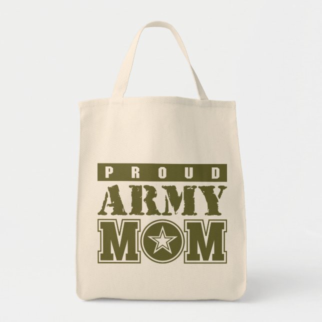 Bolsa Tote Mãe do exército orgulhoso (Frente)