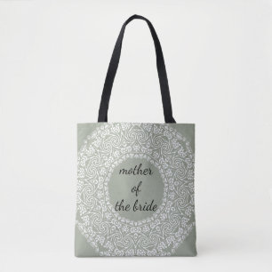 Bolsa Tote Mãe do laço da mandala do redemoinho do casamento