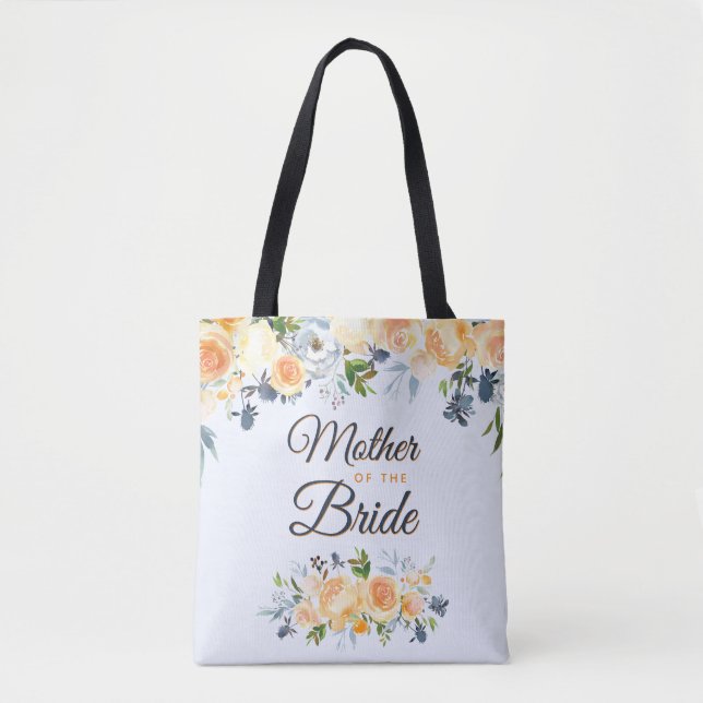 Bolsa Tote Mãe do Marinho azul Pêssego Azul (Frente)