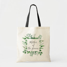 Bolsa Tote Mãe do noivo. Casamento de verde em aquarela