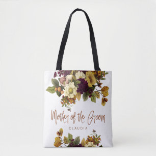 Bolsa Tote Mãe do noivo floral do outono