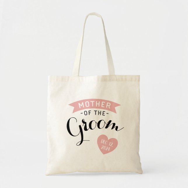Bolsa Tote Mãe do Noivo Personalizada (Frente)