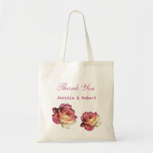 Bolsa Tote Mãe do noivo rose flores casamento favor