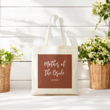 Mãe do noivo Terracotta Tote Bag