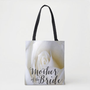 Bolsa Tote Mãe do rosa branco da sacola das canvas da noiva