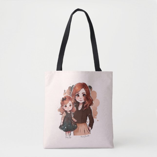 Bolsa Tote Mãe e Filha Adoráveis (2) (Frente)