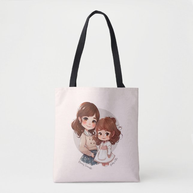 Bolsa Tote Mãe e Filha Adoráveis (4) (Frente)