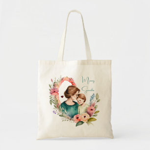 Bolsa Tote Mãe e Filha Adoráveis - Quadro Floral (4)