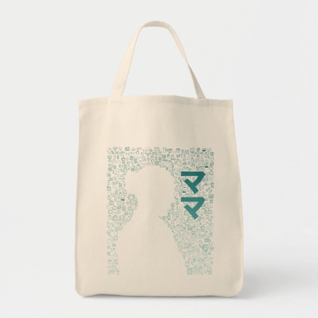 Bolsa Tote Mãe em Caractere Japonês (Katakana)Tote Bag (Frente)