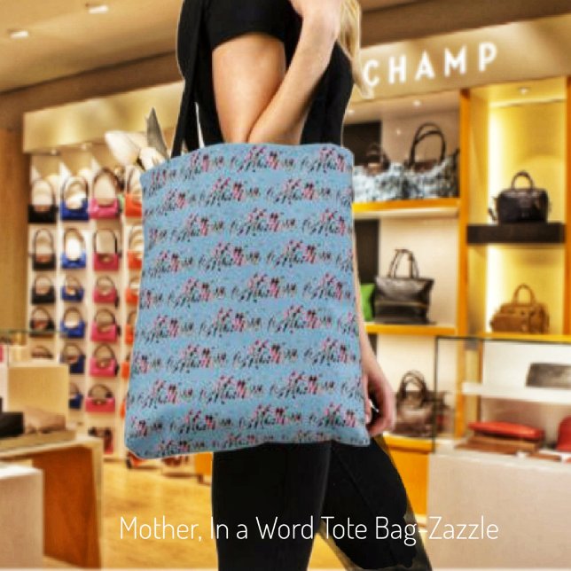 Bolsa Tote Mãe, em uma palavra (Criador carregado)