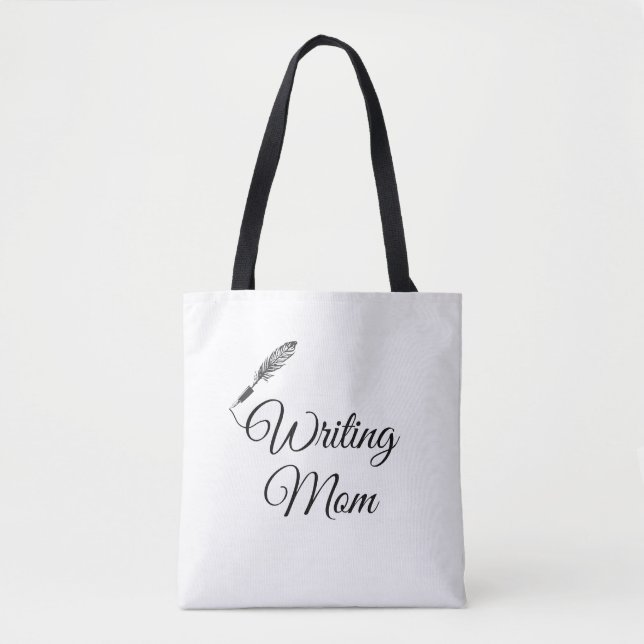 Bolsa Tote mãe escrevendo (Frente)