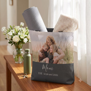 Bolsa Tote Mãe Estabeleceu Foto de Roteiro Elegante