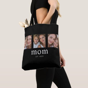 Bolsa Tote Mãe Estabeleceu Moderno Preto 3 Foto