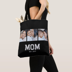 Bolsa Tote Mãe Estabeleceu Negrito Preto 3 Foto