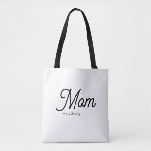 Bolsa Tote Mãe Estabeleceu Roteiro Preto