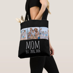 Bolsa Tote Mãe Estabeleceu Roteiro Preto 3 Foto