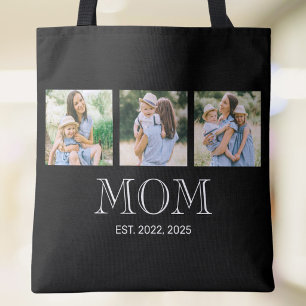 Bolsa Tote Mãe Estabelecida 3 Foto Preta