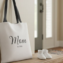 Mãe Estabelecida em Letra Preta