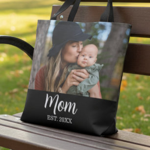 Bolsa Tote Mãe Estabelecida Foto Dia das Mães