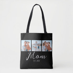 Bolsa Tote Mãe Estabelecida Roteiro Preto 3 Foto