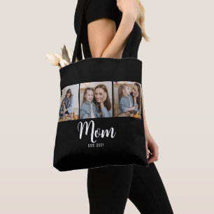 Bolsa Tote Mãe Estabelecida Roteiro Preto 3 Foto