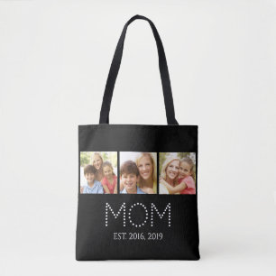 Bolsa Tote Mãe Estabelecida Roteiro Preto 3 Foto