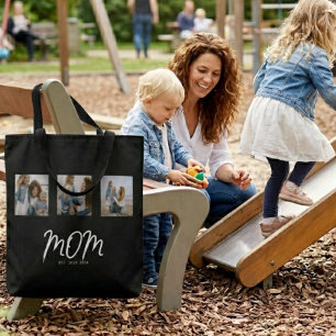 Bolsa Tote Mãe Estabelecida Roteiro Preto 3 Foto
