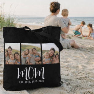 Bolsa Tote Mãe Estabelecida Roteiro Preto 3 Foto