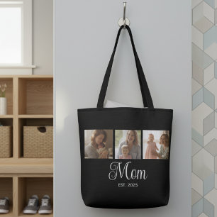 Bolsa Tote Mãe Estabelecida Roteiro Preto 3 Foto