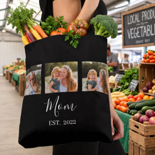 Bolsa Tote Mãe Estabelecida Roteiro Preto 3 Foto