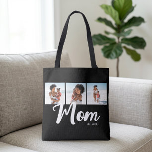 Bolsa Tote Mãe Estabelecida Roteiro Preto 3 Foto