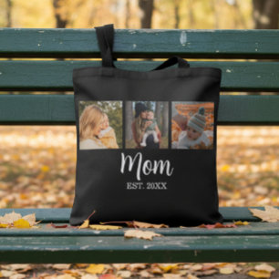 Bolsa Tote Mãe Estabelecida Roteiro Preto 3 Foto