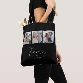 Bolsa Tote Mãe Estabelecida Roteiro Preto 3 Foto