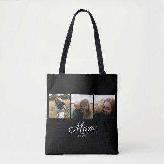 Bolsa Tote Mãe Estabelecida Roteiro Preto 3 Foto