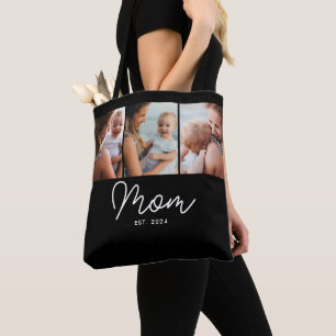 Bolsa Tote Mãe Estabelecida Roteiro Preto 3 Foto
