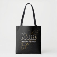 Bolsa Tote Mãe Feita de Milagres – Para Mães Incrí