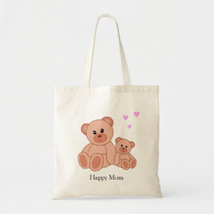 Bolsa Tote Mãe Feliz & Ursos Fofos