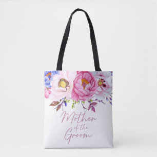 Bolsa Tote Mãe floral da aguarela da sacola do noivo