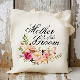 Bolsa Tote Mãe Floral Russa Elegante do Groom