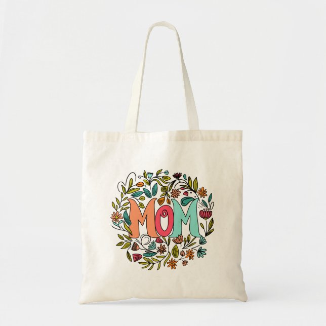 Bolsa Tote Mãe Floral Tote Bag (Frente)