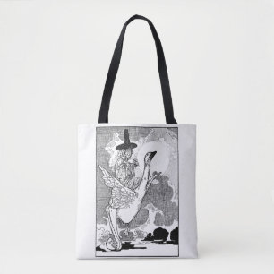 Bolsa Tote Mãe Gansa Vitoriana Antiga por Charles Robinson